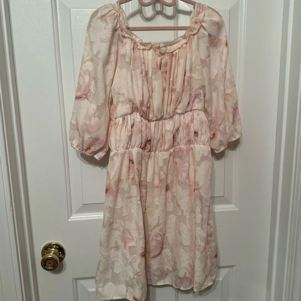 Zara flowers print dress girls Size 8